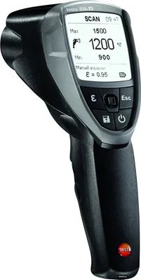 Immagine prodotto di testo Infrarot-Thermometer 835-T2 Optik 50:1 -10 bis +1500 °C Kontaktmessung (0560 8352)