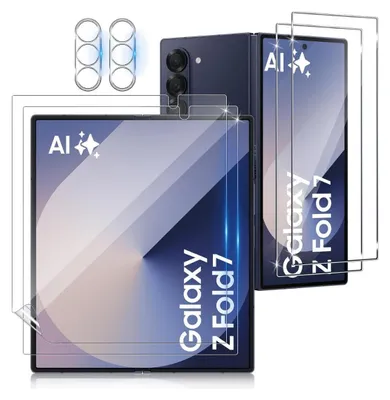 Produktbild von 6X Schutzglas für Samsung Galaxy Z Fold 7 5G Display Kamera Panzerglas Panzerfolie