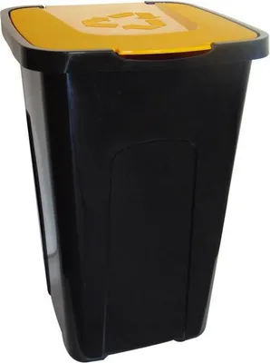 Produktbild von Eimer mit Klapdeckel - 50 Liter, Mülleimer, Abfalleimer, Papierkorb