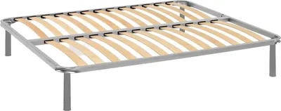 Image de Alessa - Cadre de Lit Double, 140x190 cm Gris, Double  Italy