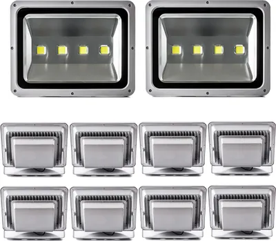Produktbild von 10pcs 200W LED Fluter Außen Strahler Flutlicht,Greenmigo Kaltweiß Wasserdicht IP65 Super Helles Sicherheitsbeleuchtung für Garten,Hof,Lager,Platz,Plakatwand
