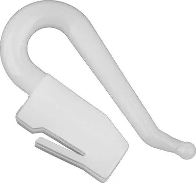 Imagen del producto de Uniqoos® Ganchos de repuesto para cortinas Microflex, 50 unidades – ganchos ajustables para coser, con relieve lateral "2000", no compatibles con Mobiflex/Conflex