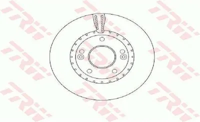 Produktbild von 2x TRW Bremsscheibe DF6628 für HYUNDAI i30 (GD) für KIA CEE'D (JD) 44 4mm 280mm