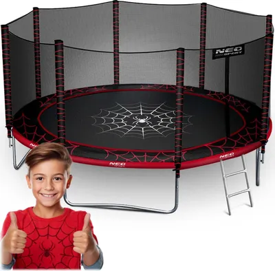 Produktbild von Gartentrampolin 14ft/435cm mit Außennetz und Leiter Neo-Sport