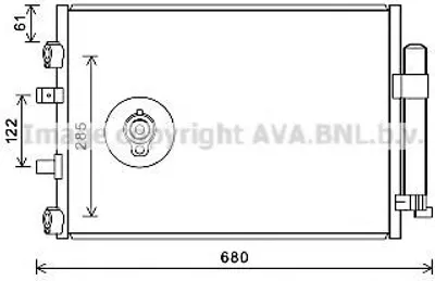 Produktbild von PRASCO FDA5484D Kondensator Klimaanlage Klimakondensator für FORD C-Max II (DXA/CB7, DXA/CEU) +Trockner