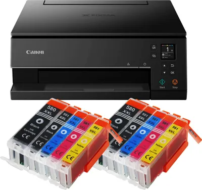 Produktbild von Canon Pixma TS6350a Multifunktionsdrucker mit 10 XXL Patronen