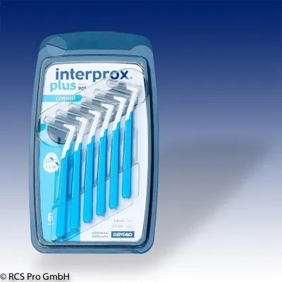 Produktbild von interprox Interdentalbürsten  100er Box blau = conical