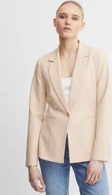 Produktbild von ICHI IHLEXI BL Damen Blazer Kurzblazer Jacke Ein-Knopf-Blazer mit Stretch und Reverskragen