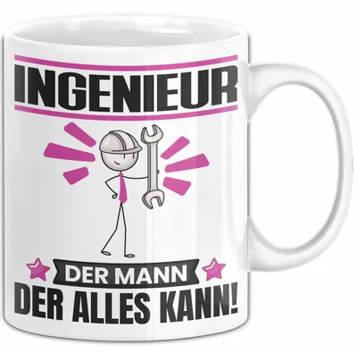 Produktbild von Ingenieur Tasse Geschenk für Ingenieur Der Mann Der Alles Kann Geschenkidee zum Geburtstag (Weiß)