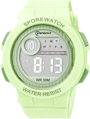 Imagen del producto de Reloj digital deportivo para niños, resistente al agua, con alarma, fecha, cronómetro y luces LED