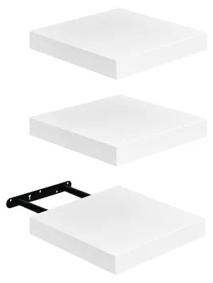 Obrázek produktu pro Sada tří mini nástěnných polic, rozměr 20 x 20 cm, barva bílá