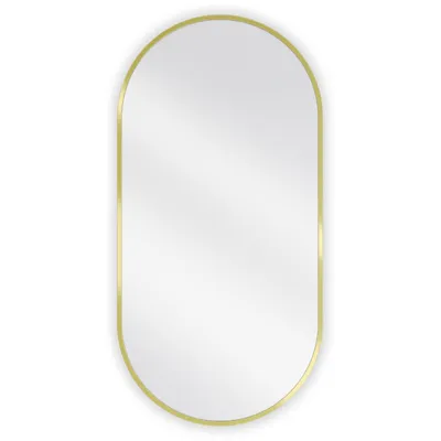 Zdjęcie produktu dla Mexen Loft lustro łazienkowe owalne 90 x 45 cm, rama złota - 9851-090-045-000-50