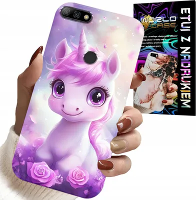 Obrázek produktu pro Pouzdro Pro Huawei Y7 2018 - Roztomilý Jednorožec, Vzory Pro Děti Pouzdro