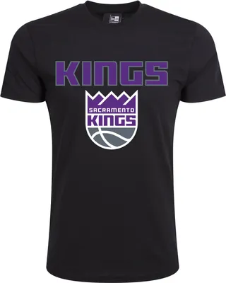 Produktbild von New Era Sacramento Kings NBA Team Logo Tee Black T T-Shirt Men M L XL XXL(XL,Black)