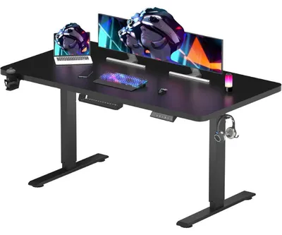 Zdjęcie produktu dla Stół z regulacją wysokości QE1B-1460-EUV1, 140 x 60 cm, czarny – N