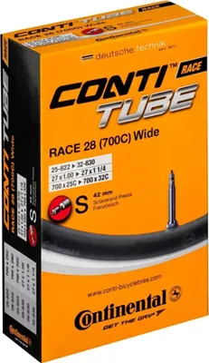 Image de CONTINENTAL Chambre à air Race 28x25/32 Wide S42 Presta 42 mm