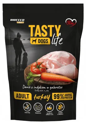 Obrázek produktu pro BIOFEED Chutný krmivo pro psy s krůtou 90% sáček 500 g