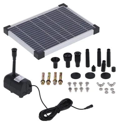 Produktbild von 17V/10W Solarbetriebene Wasserpumpe ohne Stecker, für Springbrunnen, Fischteiche und Aquarien