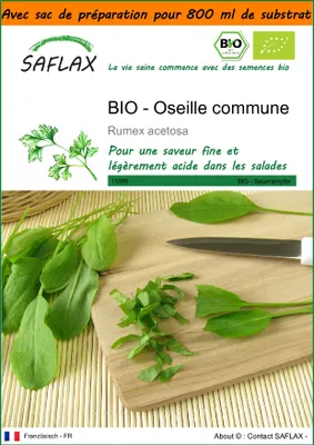 Image de SAFLAX Garden in the bag -- Oseille commune - 400 graines - Rumex