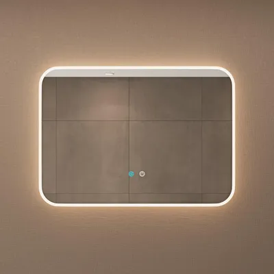 Produktbild von doporro Design LED-Spiegel Wandspiegel 90x70cm Badezimmerspiegel Beschlagfrei 5 mm Glas durch Antifog-Schicht LED-Spiegel-03