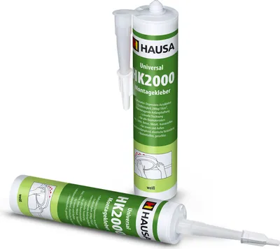 Produktbild von HAUSA High-Tack Montagekleber HK2000 Baukleber für Styropor Leisten 2 x 310ml