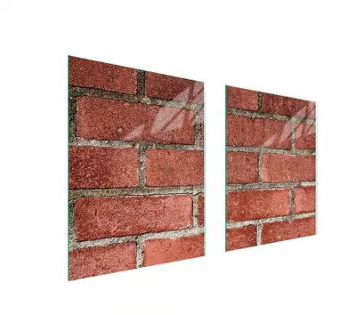 Imagen del producto de Placa protectora de vidrio resistente para estufa - 85x52 cm, diseño ladrillo