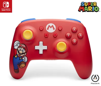 Productafbeelding van PowerA NSGP0309-01, Gamepad, compatibel met Nintendo Switch, Nintendo Switch Lite en Nintendo Switch OLED. Beschikt over een kruisvormige richtingstoets, een home-knop, een "View"-knop, analoge/digitale besturing, draadloze verbinding en is verkrijgbaar in meerdere kleuren, waaronder rood