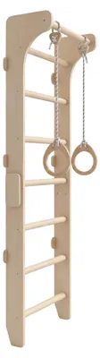 Image de Échelle de gymnastique pour adolescents, en bois naturel