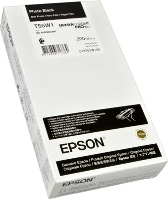 Imagen del producto de Cartucho de tinta Epson,  fotográfico, T 55W, 200 ml. Modelo: T 55W1
