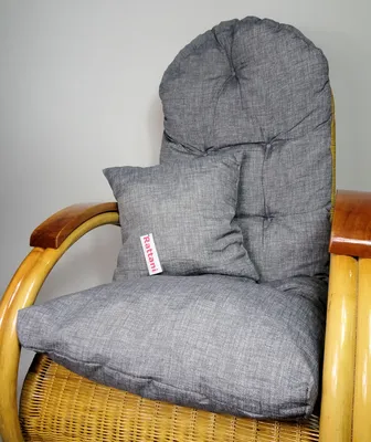 Produktbild von Rattani Auflage/Polster für Schaukelstuhl, Liegestuhl, Ersatzpolster Gr. 130 x 50 x 12 cm + Zierkissen Stoff Nuevo Loneta -  EU