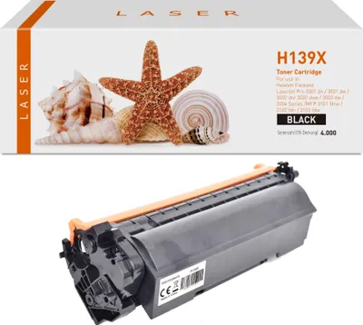 Produktbild von black Toner 3.1-W1390X [ mit Chip ]  kompatibel mit HP W1390X [ 139X ]  Seiten: 4.000