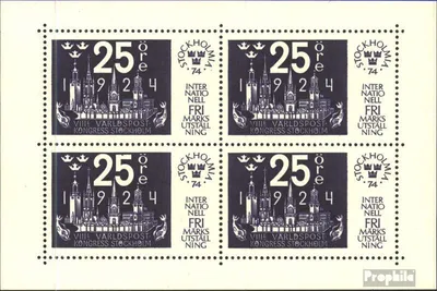 Produktbild von Briefmarken Schweden 1974 Mi Block3 (kompl.Ausg.) gestempelt STOCKHOLMIA 74