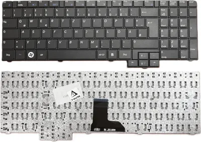 Produktbild von DEUTSCHE-Tastatur Keyboard Schwarz kompatibel für Samsung R530-Nilano