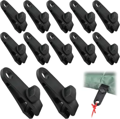 Produktbild von 12 verstellbare Planenspanner mit rutschfester Oberfläche für Markisen, Sonnensegel und Gärten