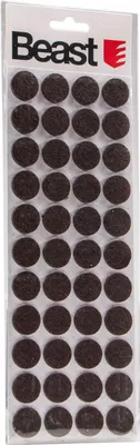 Produktbild von Selbstklebende Filzgleiter Möbelgleiter 44 Stück rund schwarz 20mm - Bodenschutz für Möbel