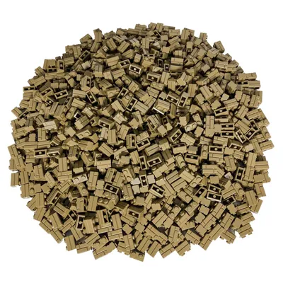 Immagine prodotto di 100x 98283 Mattone Tan, modificato 1 x 2 con profilo per muratura (profilo per mattoni)