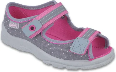 Produktbild von Mädchen Sandalen Befado Max 969X126 Grau, Klettverschluss