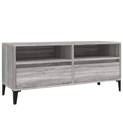 Produktbild von vidaXL TV-Schrank Grau Sonoma 100x34,5x44,5 cm Holzwerkstoff