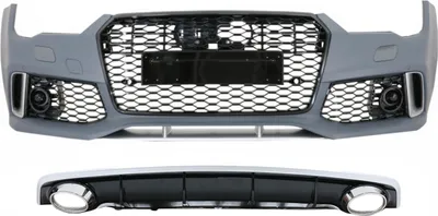 Zdjęcie produktu dla Zderzak do AUDI A7 4G Facelift 15-18 Kratka chłodnicy Końcówki rozdzielacza powietrza RS7 Look