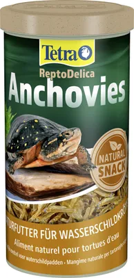 Produktbild von Tetra Reptilienfutter für Wasserschildkröten, Naturfutter aus ganzen Anchovis, 1 Liter