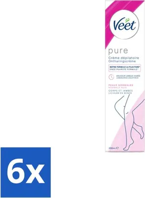 Produktbild von Veet Enthaarungscreme Pure Normal Skin 100 ml - Vorteilspack - 6 Stücke