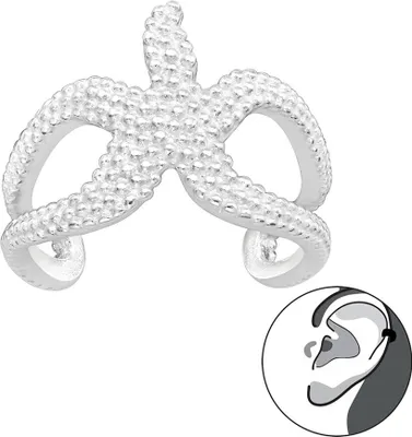 Produktbild von Ohrklemme „Seestern“: Ear Cuff Ohrring Silber 925