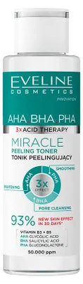 Produktbild von Eveline Cosmetics 3 X Acid Therapy – reinigendes, feuchtigkeitsspendendes Mizellenwasser
