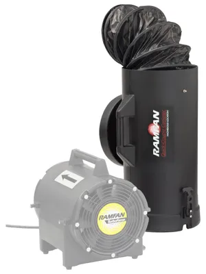 Produktbild von Ramfan Schnellkuppelbehälter für UB20xx, mit 7,6 m Lutte EF7004CL (UB20 QCC)