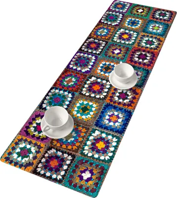 Produktbild von BERTONI Filz Tischläufer, Tischdecke mit Muster Bank Tischdekoration FRANIA 95x33 cm