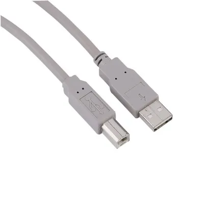 Produktbild von Hama USB Connection Cable A-Plug - B-Plug, grey, 1.8 m, 1,8 m, USB A, USB B, Grau