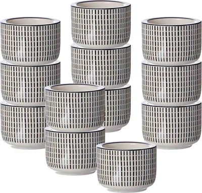 Produktbild von Ritzenhoff & Breker Takeo Stripes Teelichthalter ø 6 cm 12er Set