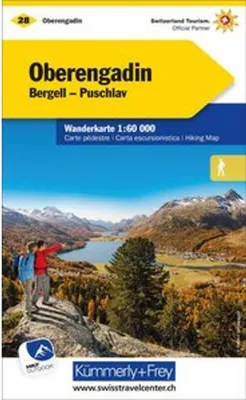 Produktbild von Kümmerly+Frey Wanderkarte 28 Oberengadin 1:60.000