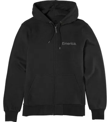 Productafbeelding van Emerica Pure ritsjas zwart, maat M, voor heren, kleur zwart, maat M