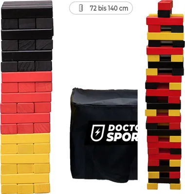 Zdjęcie produktu dla Niemcy 3-kolorowa wieża do układania w stos o wysokości do 140 cm w torbie transportowej - Jakość i klasa - ECO  India